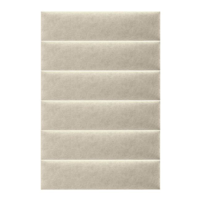 Panel ścienny tapicerowany Stegu Mollis prostokąt 60 x 15 cm piaskowy