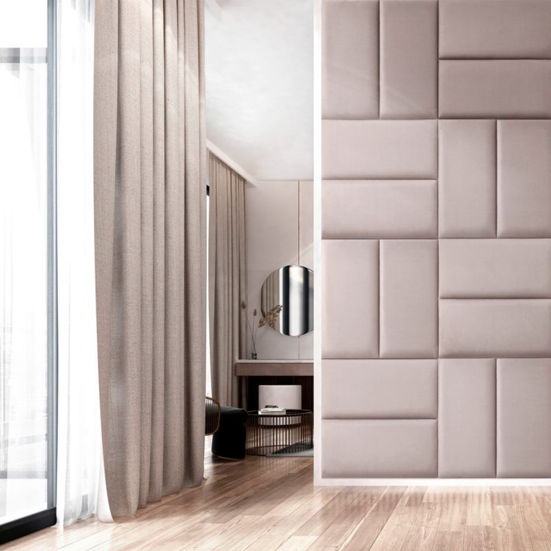 Panel ścienny tapicerowany Stegu Mollis prostokąt 60 x 30 cm beżowy