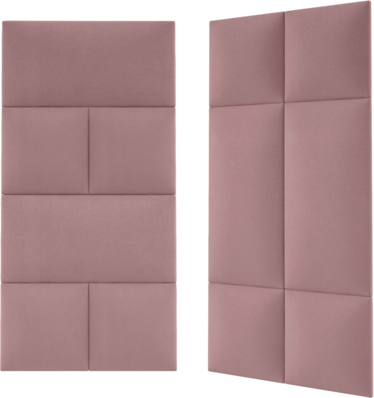 Panel ścienny tapicerowany Stegu Mollis prostokąt 60 x 30 cm brudny róż