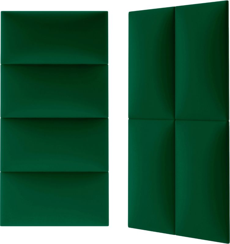 Panel ścienny tapicerowany Stegu Mollis prostokąt 60 x 30 cm zielony