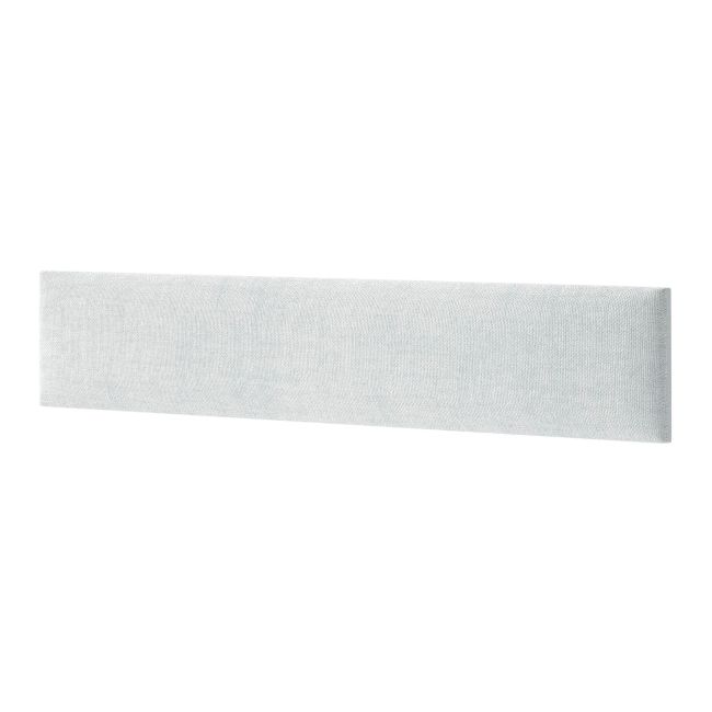 Panel ścienny tapicerowany Stegu Mollis prostokąt 90 x 15 cm srebrny