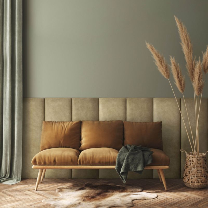 Panel ścienny tapicerowany Stegu Mollis prostokąt 90 x 30 cm jasny brąz