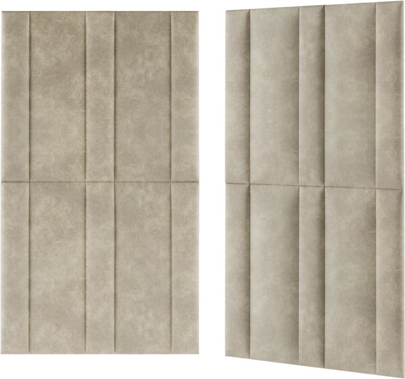 Panel ścienny tapicerowany Stegu Mollis prostokąt 90 x 30 cm jasny brąz