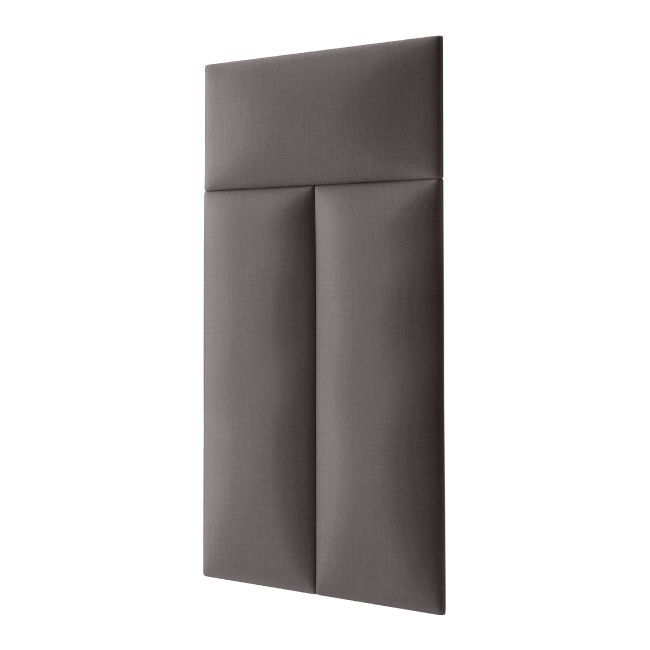 Panel ścienny tapicerowany Stegu Mollis prostokąt 90 x 30 cm szary