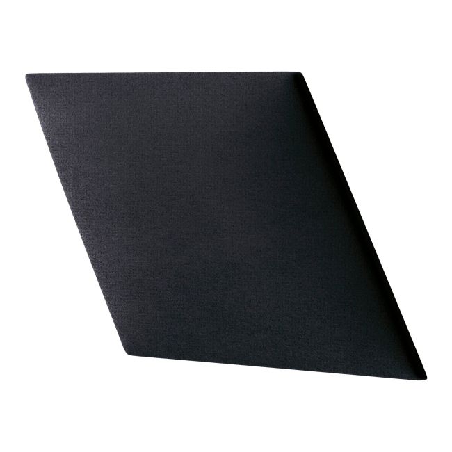 Panel ścienny tapicerowany Stegu Mollis równoległobok 30 x 30 cm czarny L