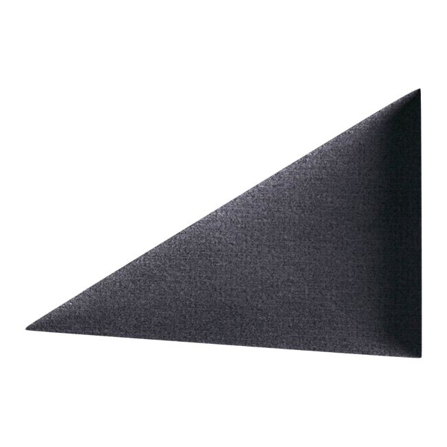 Panel ścienny tapicerowany Stegu Mollis trójkąty 15 x 30 cm czarny P