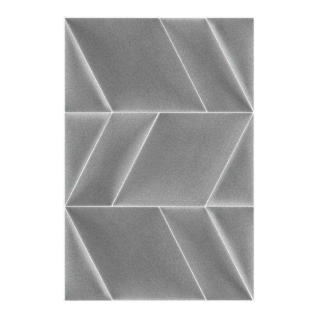 Panel ścienny tapicerowany Stegu Mollis trójkąty 15 x 30 cm szary L
