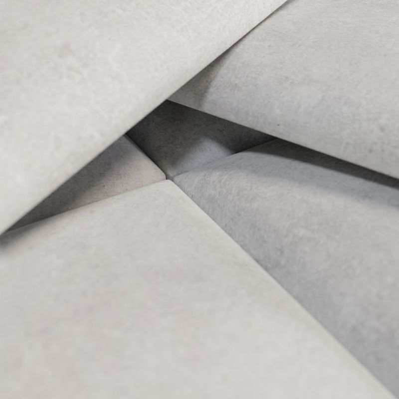 Panel ścienny tapicerowany Stegu Print 60 x 30 cm beton jasny