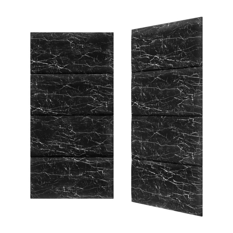 Panel ścienny tapicerowany Stegu Print 60 x 30 cm carra black