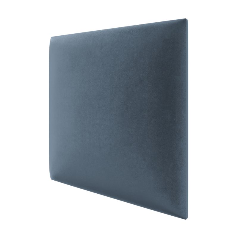 Panel tapicerowany ścienny Stegu wezgłowie 30x30 cm Niebieski welur , akustyczny, dekoracyjny 1 szt.