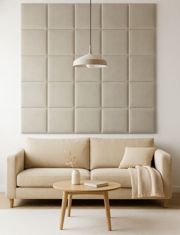 Panel Tapicerowany MaxStone beżowy 30x30 cm wezgłowie 1 szt