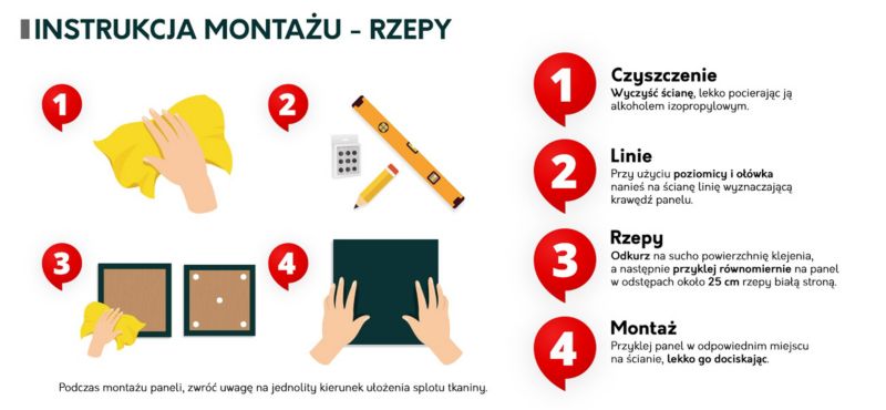 Panel tapicerowany MIRJAN 24 Pag 60x30 beżowa bukla 1 szt.