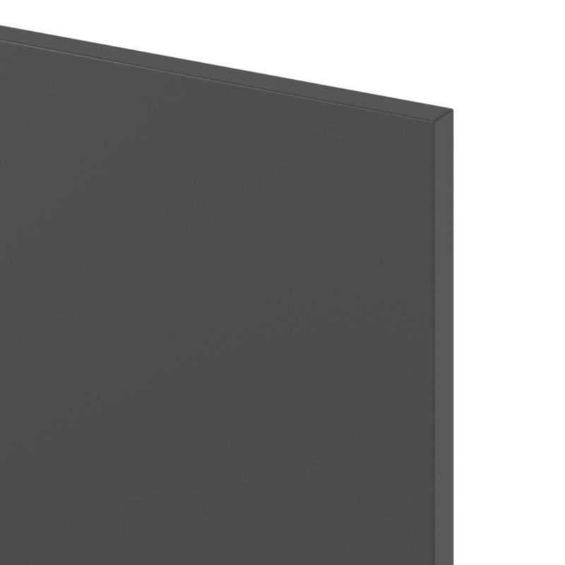 Panel tylny do wyspy kuchennej GoodHome Stevia 89 x 200 cm antracyt mat