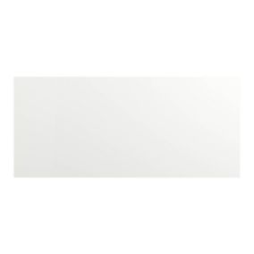 Panel tylny do wyspy kuchennej GoodHome Stevia / Garcinia 89 x 200 cm biały połysk