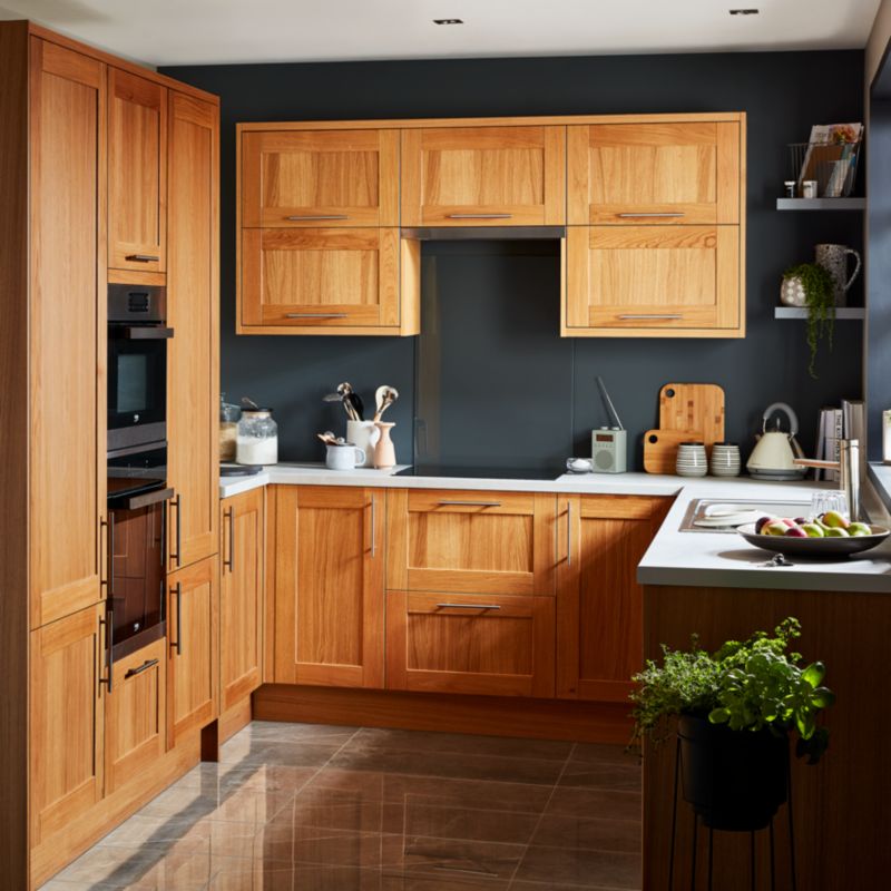 Panel tylny do wyspy kuchennej GoodHome Verbena 89 x 200 cm dąb naturalny