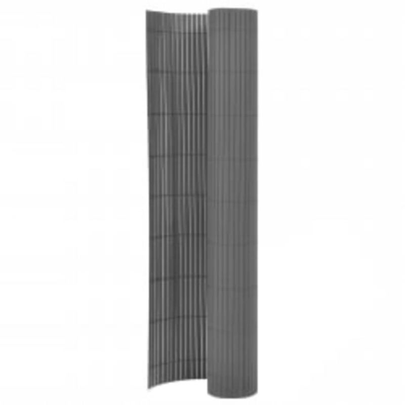 Panel vidaXL ogrodzeniowy dwustronny PVC szary odporny na UV 1 szt.