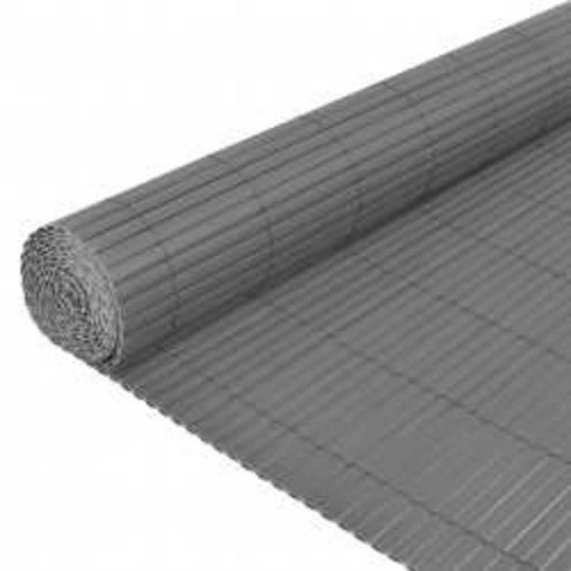 Panel vidaXL ogrodzeniowy dwustronny PVC szary odporny na UV 1 szt.