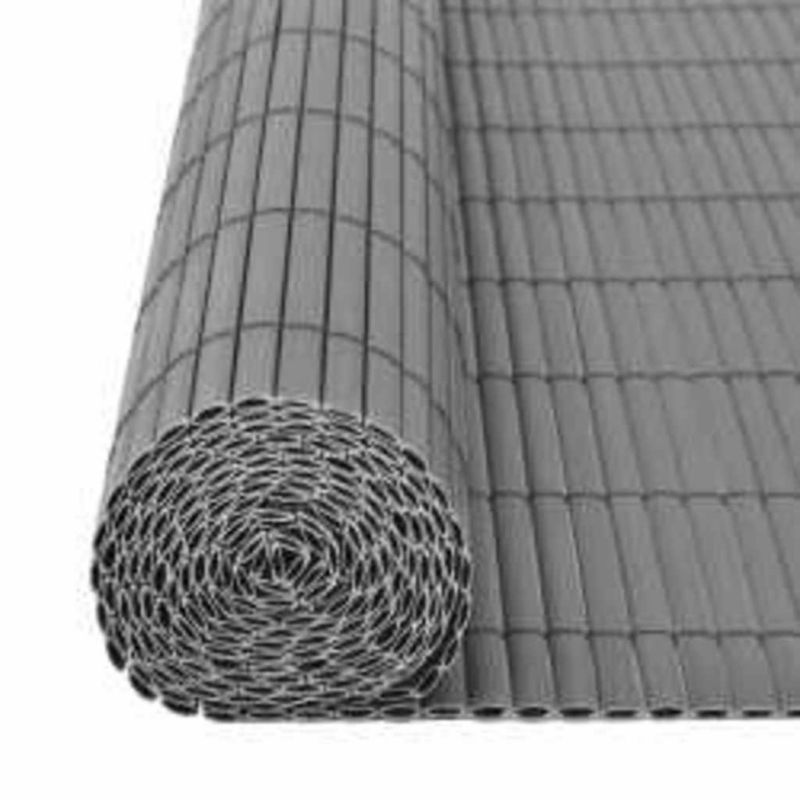 Panel vidaXL ogrodzeniowy dwustronny PVC szary odporny na UV 1 szt.