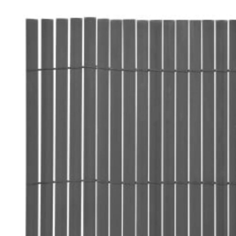Panel vidaXL ogrodzeniowy dwustronny PVC szary odporny na UV 1 szt.