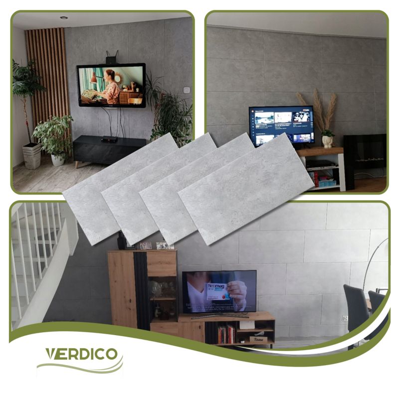 Panele Ścienne Szary Beton Architektoniczny VERDICO 6914XL Kasetony Sufitowe 0,50 m2. 1 szt.