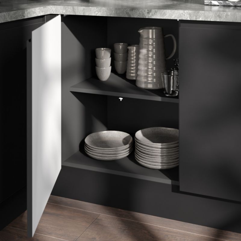 Panele do szafki kuchennej kolumnowej / AGD GoodHome Caraway 219 cm szare