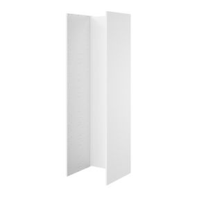 Panele do szafki kuchennej kolumnowej / AGD GoodHome Innovo 201 cm białe