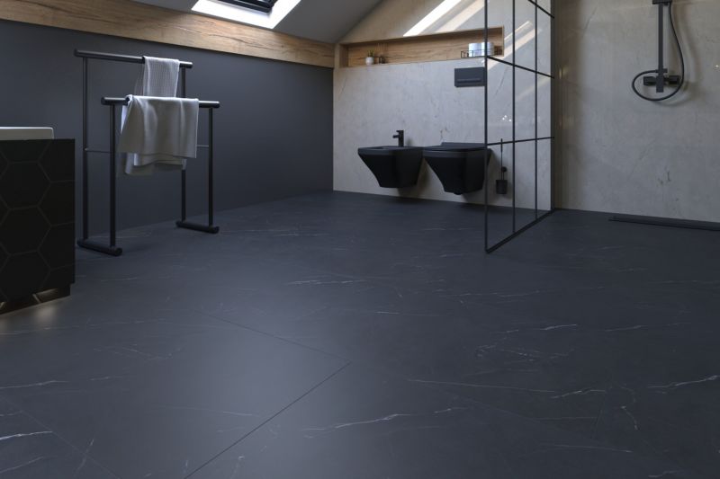 Panele podłogowe winylowe SPC Marmur Nero 5,0mm 120x30 - 1,44m2 - 4szt.