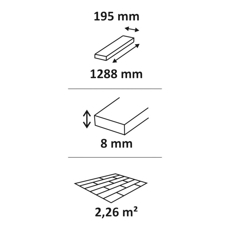 Panele podłogowe laminowane GoodHome Bollington AC5 2,26 m2