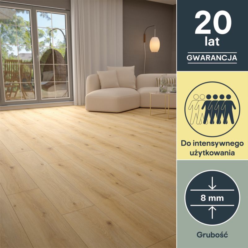 Panele podłogowe laminowane GoodHome Claycross AC4 2,22 m2