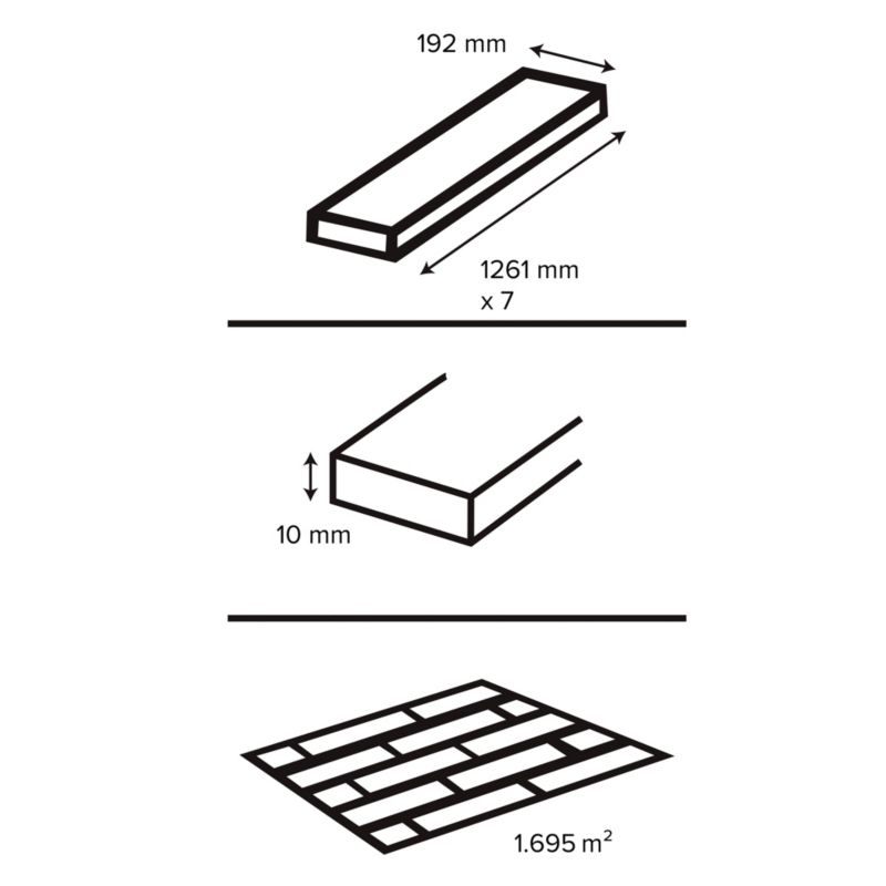 Panele podłogowe laminowane GoodHome Dąb Cleobury AC5 brązowy 1,69 m2