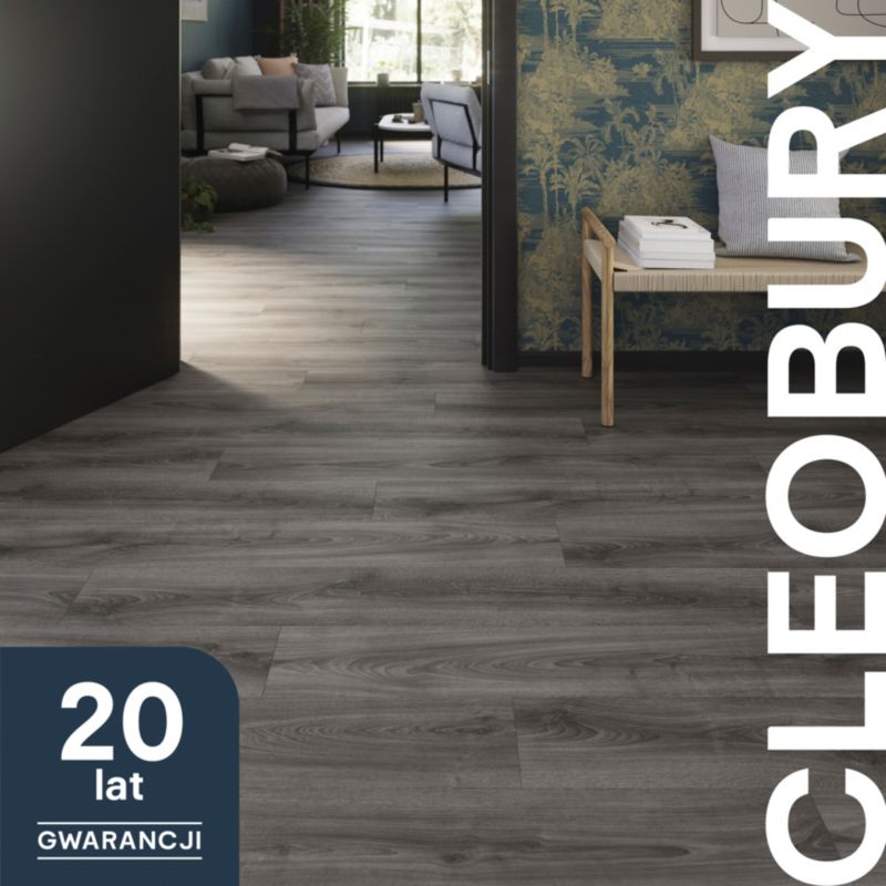 Panele podłogowe laminowane GoodHome Dąb Cleobury AC5 brązowy 1,69 m2