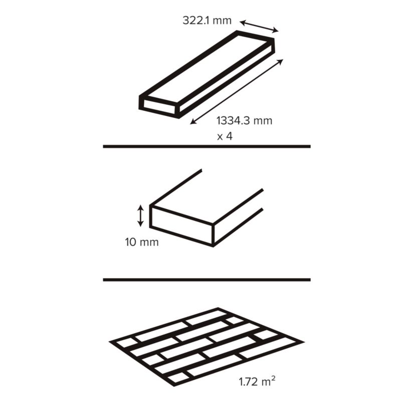 Panele podłogowe laminowane GoodHome Dąb Southwell AC5 1,59 m2