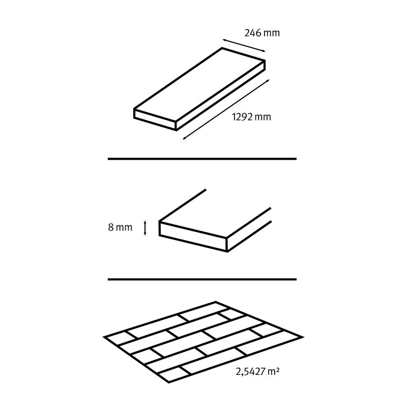 Panele podłogowe laminowane GoodHome Dawnham Natural AC4 2,54 m2