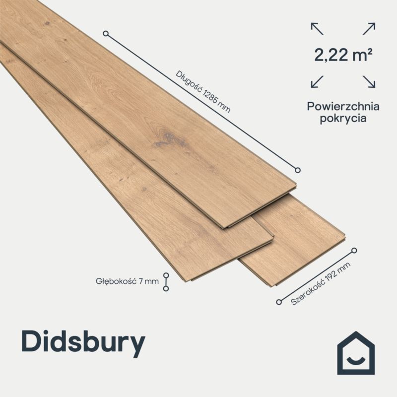 Panele podłogowe laminowane Goodhome Didsbury AC4 2,47 m2