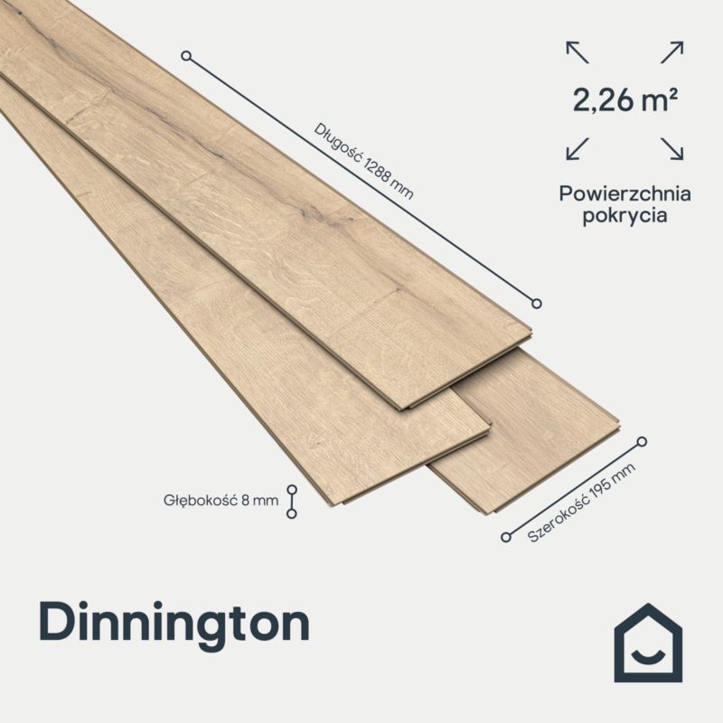 Panele podłogowe laminowane Goodhome Dinnington AC5 2,26 m2