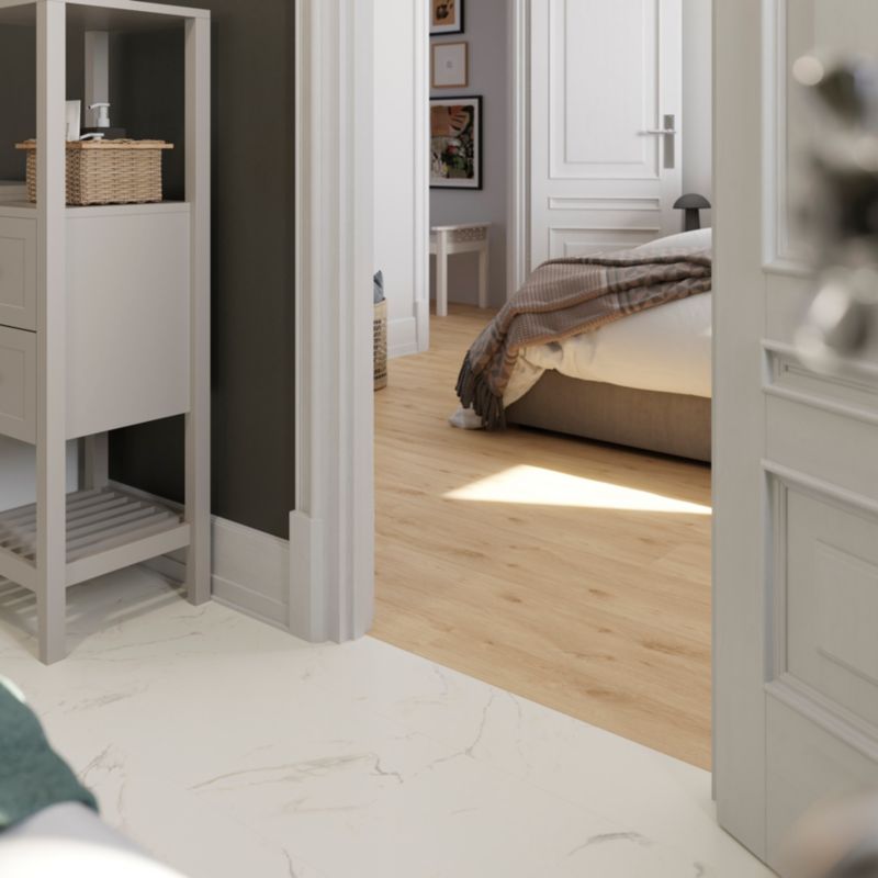 Panele podłogowe laminowane GoodHome Elegance AC4 White 2,54 m2