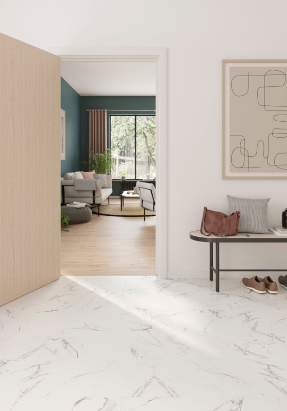 Panele podłogowe laminowane GoodHome Elegance AC4 White 2,54 m2