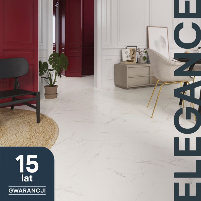 Panele podłogowe laminowane GoodHome Elegance AC4 White 2,54 m2