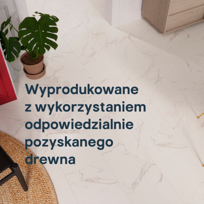 Panele podłogowe laminowane GoodHome Elegance AC4 White 2,54 m2