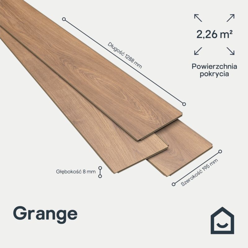 Panele podłogowe laminowane Goodhome Grange AC5 2,26 m2