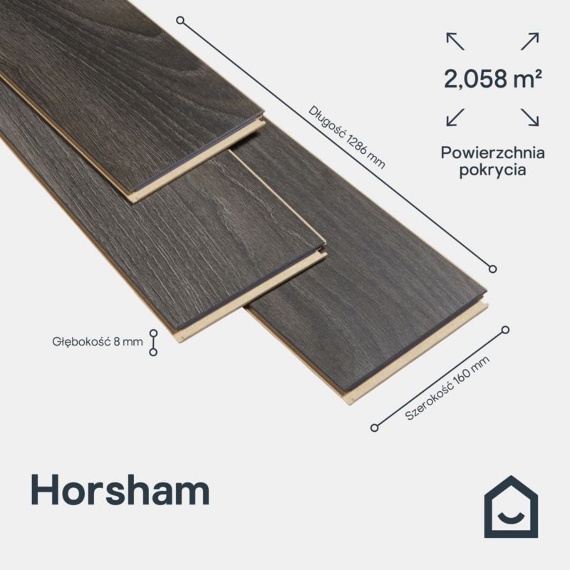 Panele podłogowe laminowane GoodHome Horsham AC4 2,22 m2