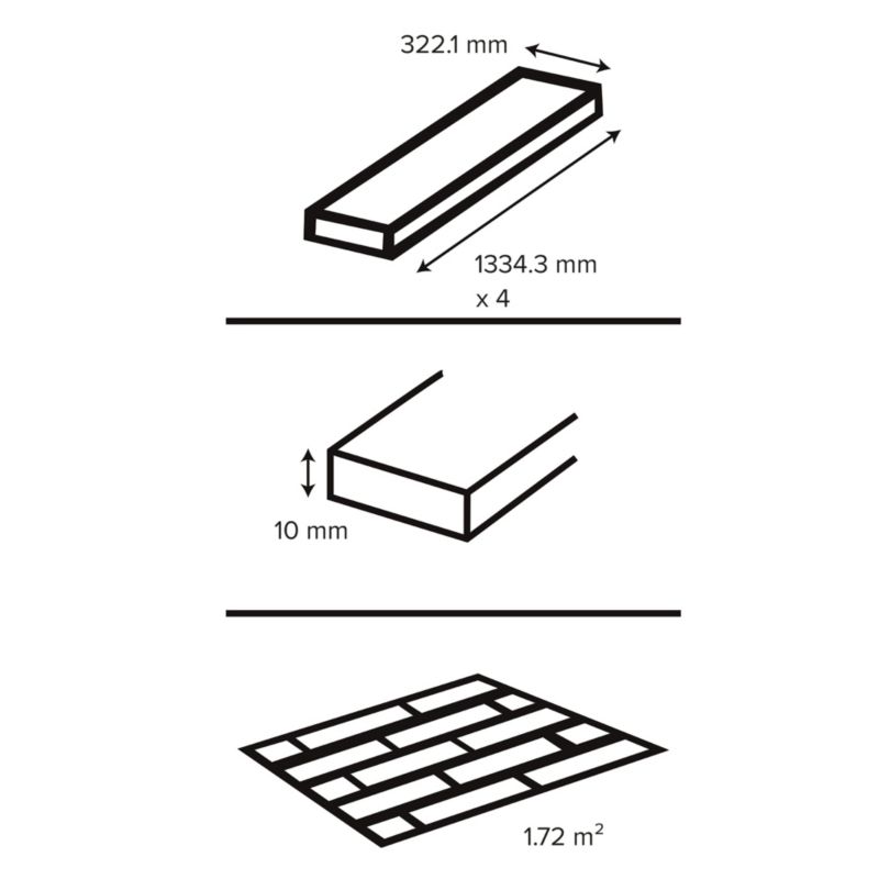 Panele podłogowe laminowane GoodHome Leyton Grey AC5 1,72 m2