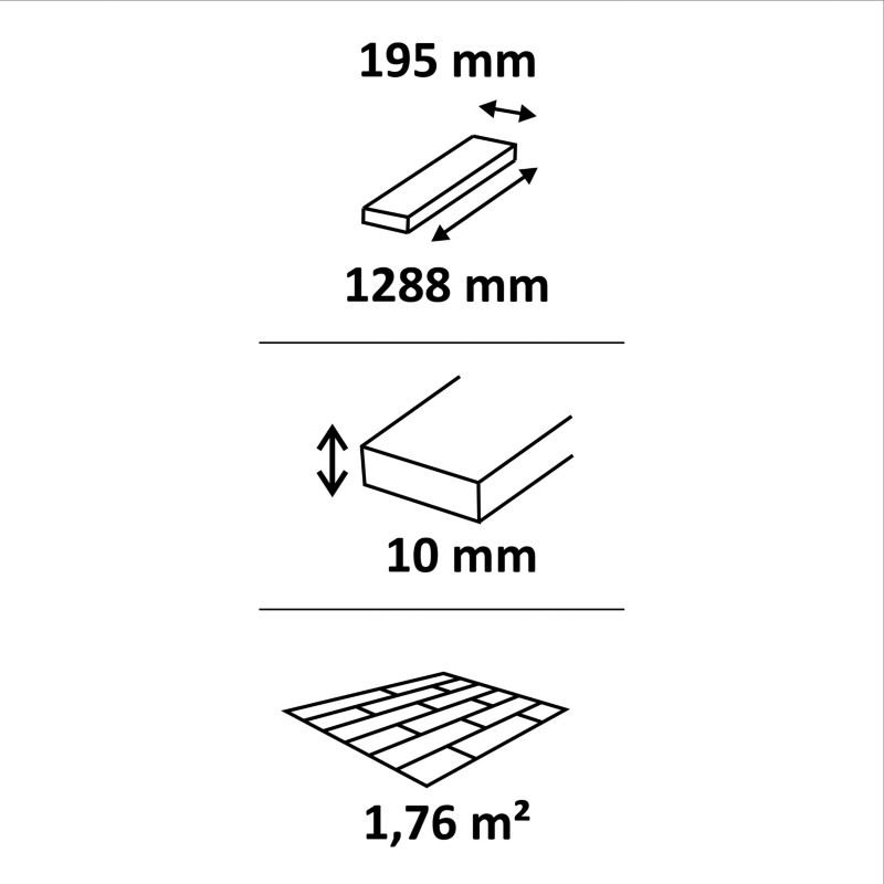Panele podłogowe laminowane GoodHome Maddurah brązowe AC5 WR 1,76 m2
