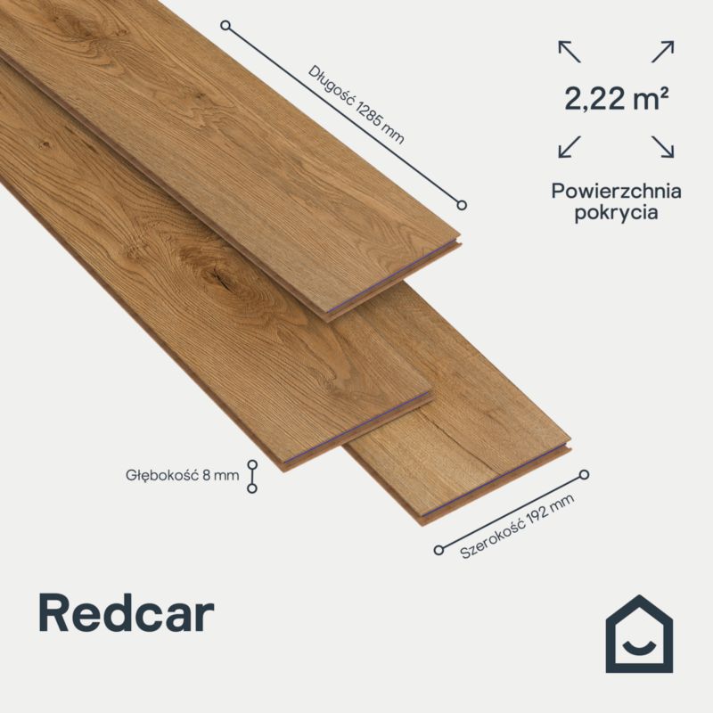 Panele podłogowe laminowane GoodHome Radcar AC5 2,22 m2