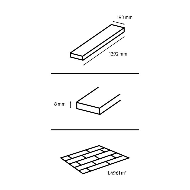 Panele podłogowe laminowane GoodHome Rowley AC4 Grey 1,99 m2