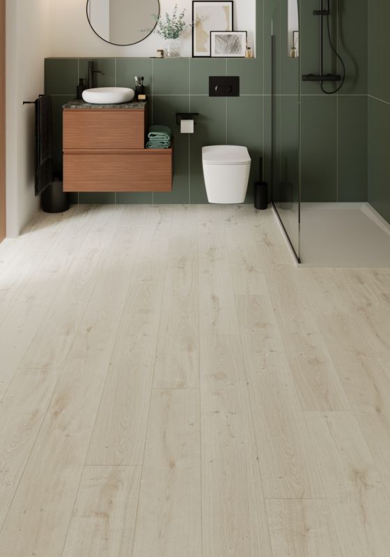Panele podłogowe laminowane GoodHome Rowley AC4 Light Grey 1,99 m2