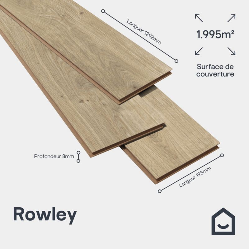 Panele podłogowe laminowane GoodHome Rowley AC4 Natural 1,99 m2