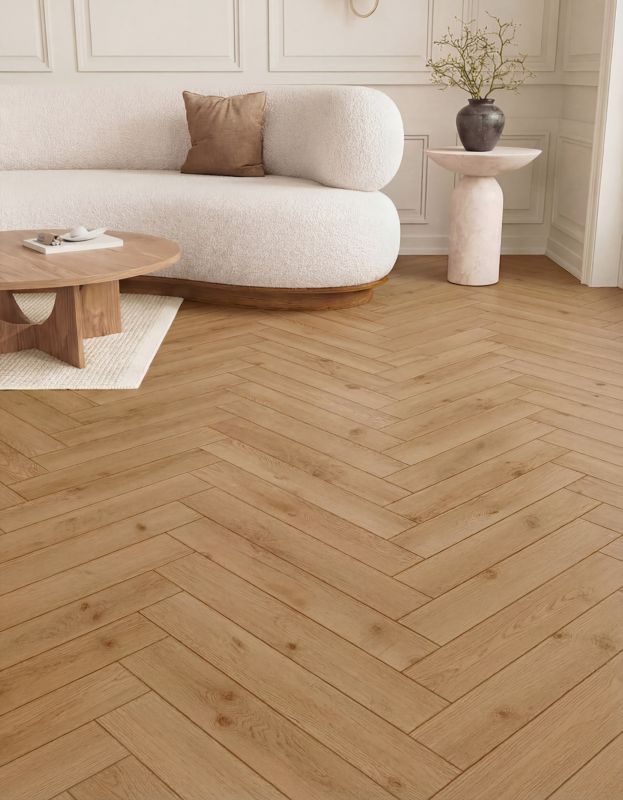 Panele podłogowe laminowane GoodHome Shirebrook jodełka AC5 1,179 m2