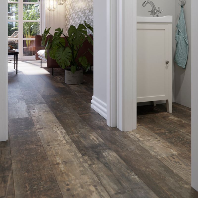 Panele podłogowe laminowane GoodHome Tipton AC4 Brown 1,99 m2