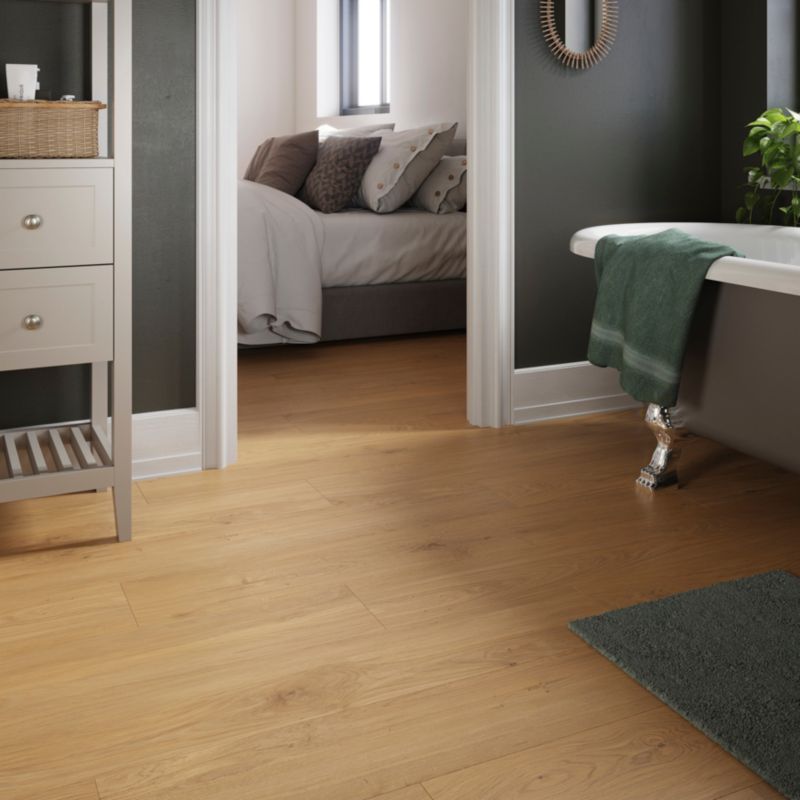 Panele podłogowe laminowane GoodHome Visby AC4 Honey 1,99 m2